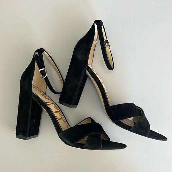 New Sam Edelman Yancy Block Heel Ankle Strap Sandal - Picture 3 of 11